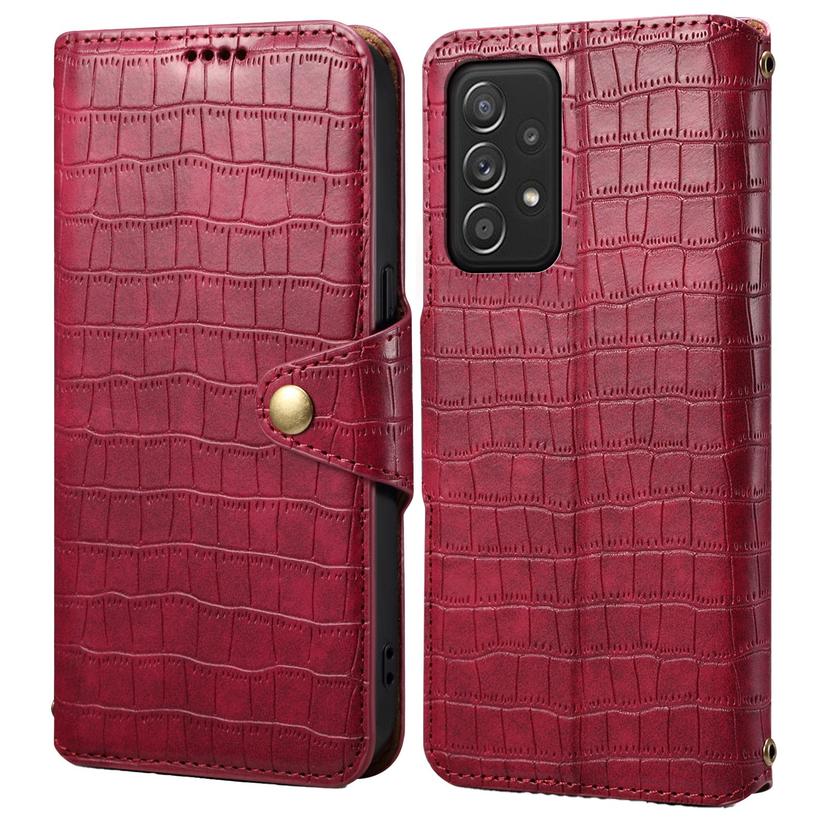 Wallet Phone Cover for Samsung Galaxy A52 4G / A52s 5G / A52 5G Leather Case with Stand Crocodile Texture Wallet Phone Cover for Samsung Galaxy A52 4G / A52s 5G / A52 5G Leather Case with Stand Crocodile Texture